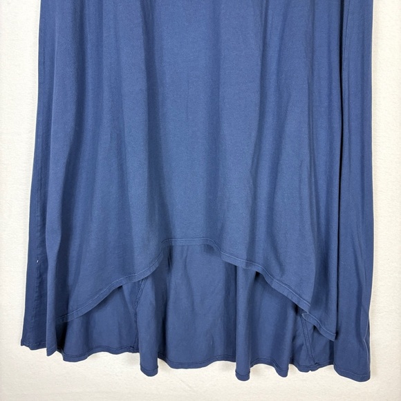 Fresh Produce Blue Cotton Maxi Skirt with High Low Hem - Picture 4 of 5